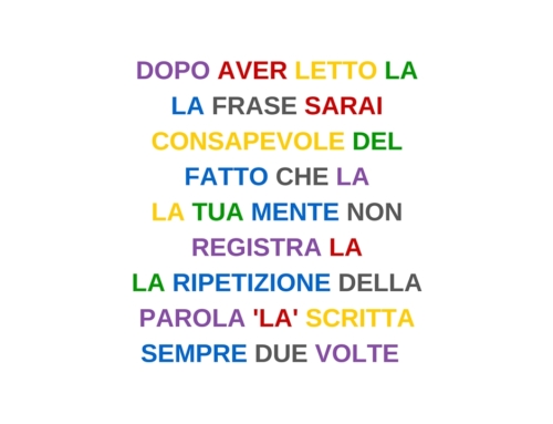 LETTURA E ATTENZIONE SELETTIVA