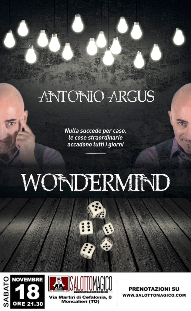 WonderMind al Salotto Magico - Locandina del spettacolo